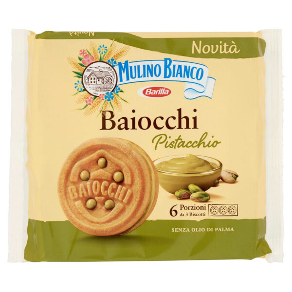 Biscotti Baiocchi Mulino Bianco snack pistacchio gr168