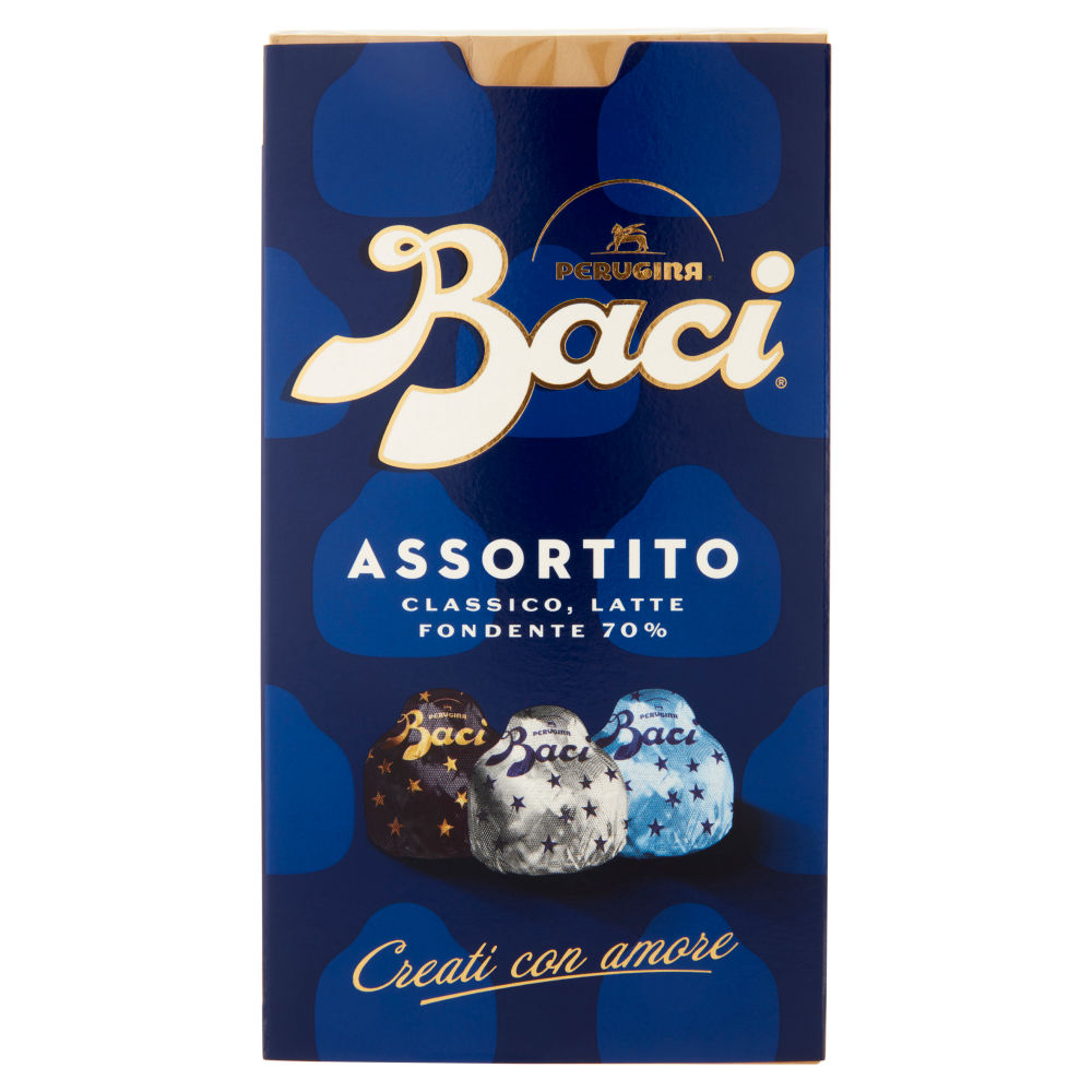 Baci Perugina Assortito Cioccolatini ripieni al Gianduia Scatola 200 g