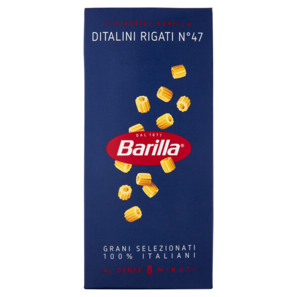 Barilla Pasta Ditalini Rigati n.47 100% Grano Italiano 500g