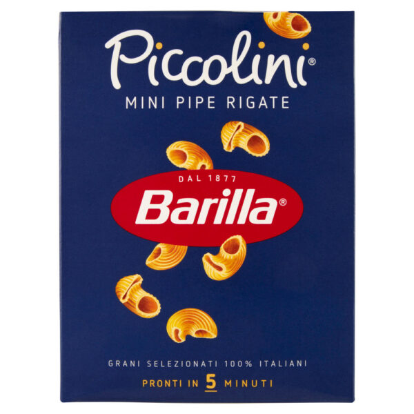 Barilla Pasta Piccolini Mini Pipe Rigate 100% grano italiano 500 g