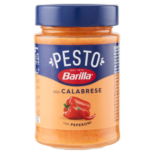 Barilla Pesto Calabrese Peperoni e Peperoncini Condimento e Sugo per Pasta 190 g