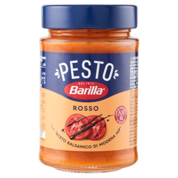 Barilla Pesto Rosso Aceto Balsamico Modena Condimento e Sugo per Pasta 200 g