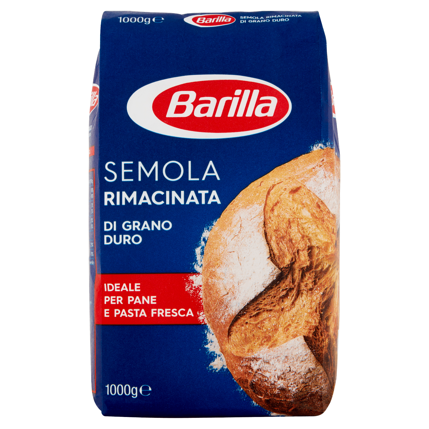 Barilla Semola Rimacinata Grano Duro Ideale per Pane e Pasta Fresca 1000g