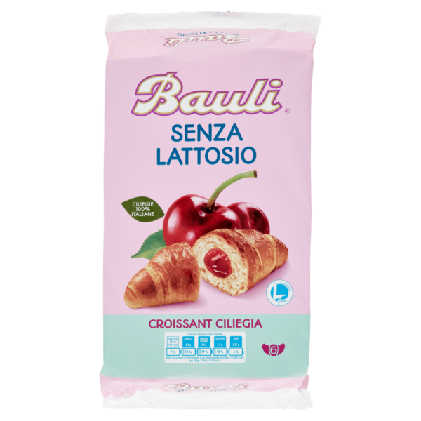 Bauli Senza Lattosio Croissant Ciliegia 6 x 45 g