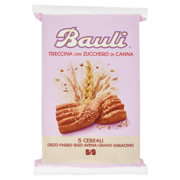 Bauli Treccina con Zucchero di Canna 5 Cereali 5 x 42 g