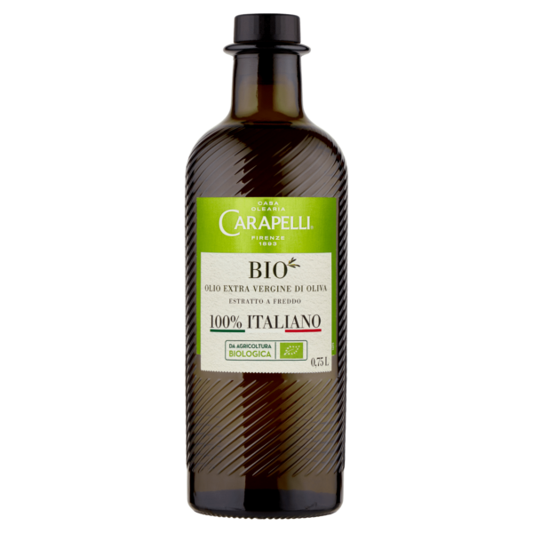 Carapelli Bio Olio Extra Vergine di Oliva 100% Italiano 0,75 L