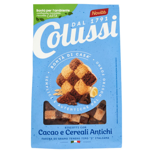 Colussi Biscotti con Cacao e Cereali Antichi 450 g