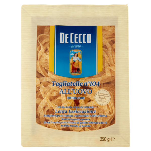 De Cecco Tagliatelle all'Uovo n° 104 250 g