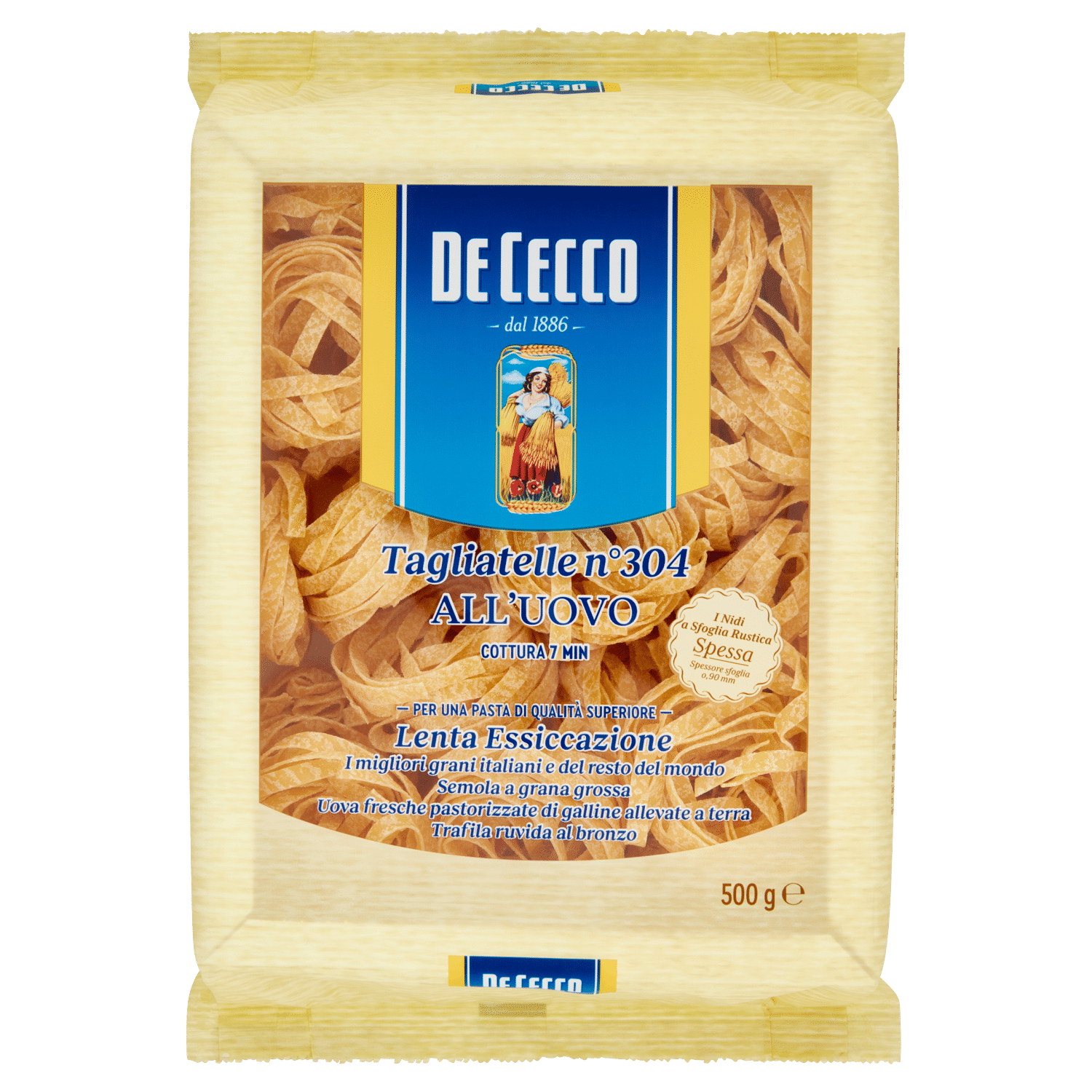 De Cecco Tagliatelle n° 304 all'Uovo 500 g