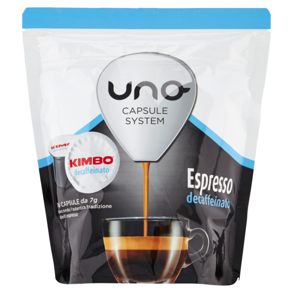 Kimbo Uno capsule system Espresso decaffeinato 16 x 7 g