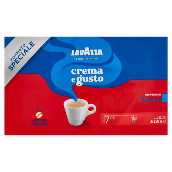 Lavazza crema e gusto Classico Caffè Macinato 3 x 250 g