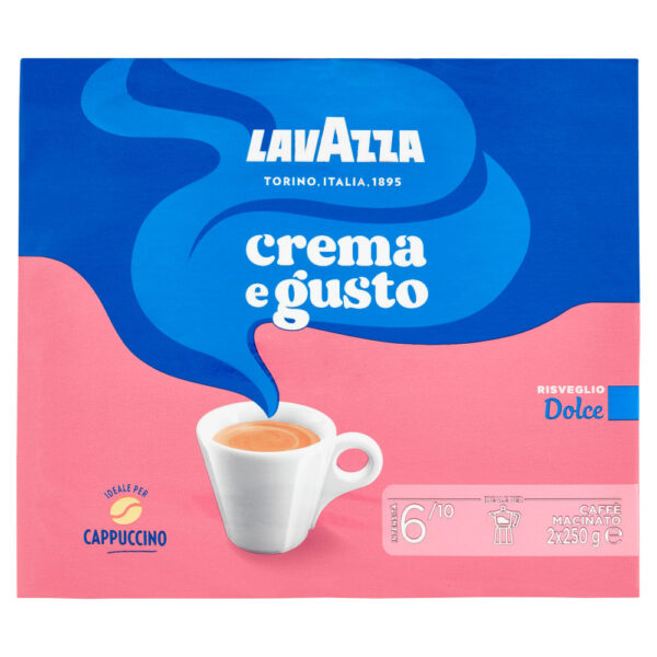 Lavazza Crema e Gusto Dolce Caffè Macinato 2 x 250 g