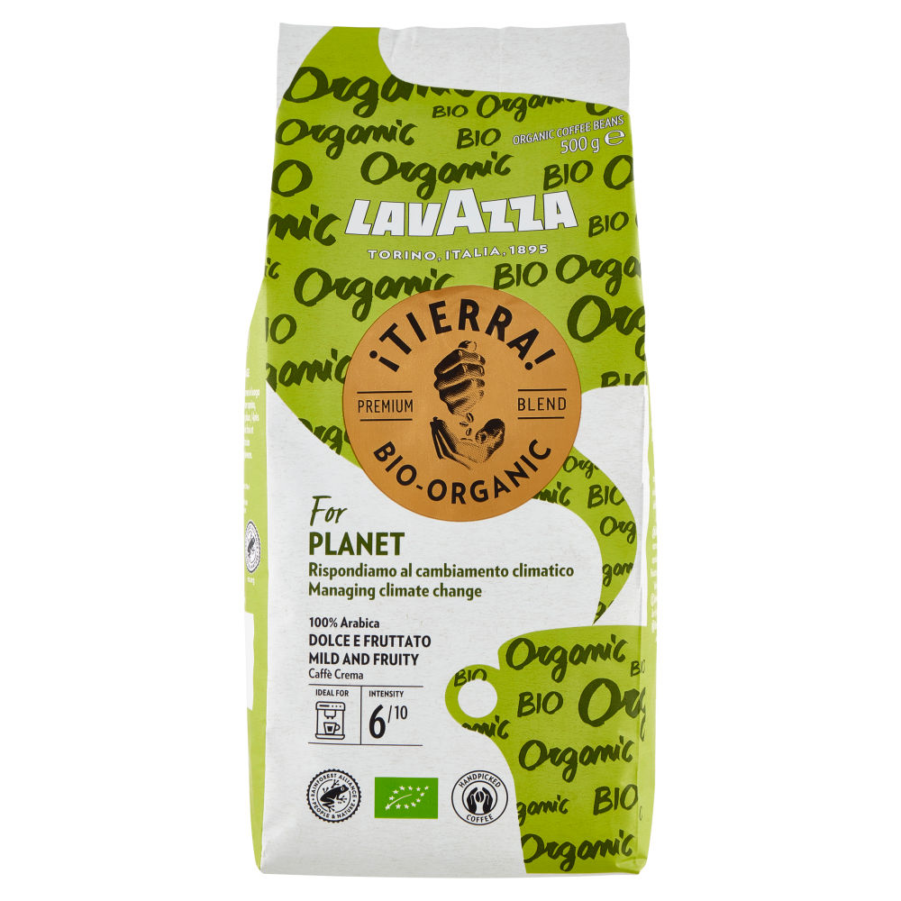 Lavazza ¡Tierra! Bio-Organic For Planet Caffè in Grani 500 g