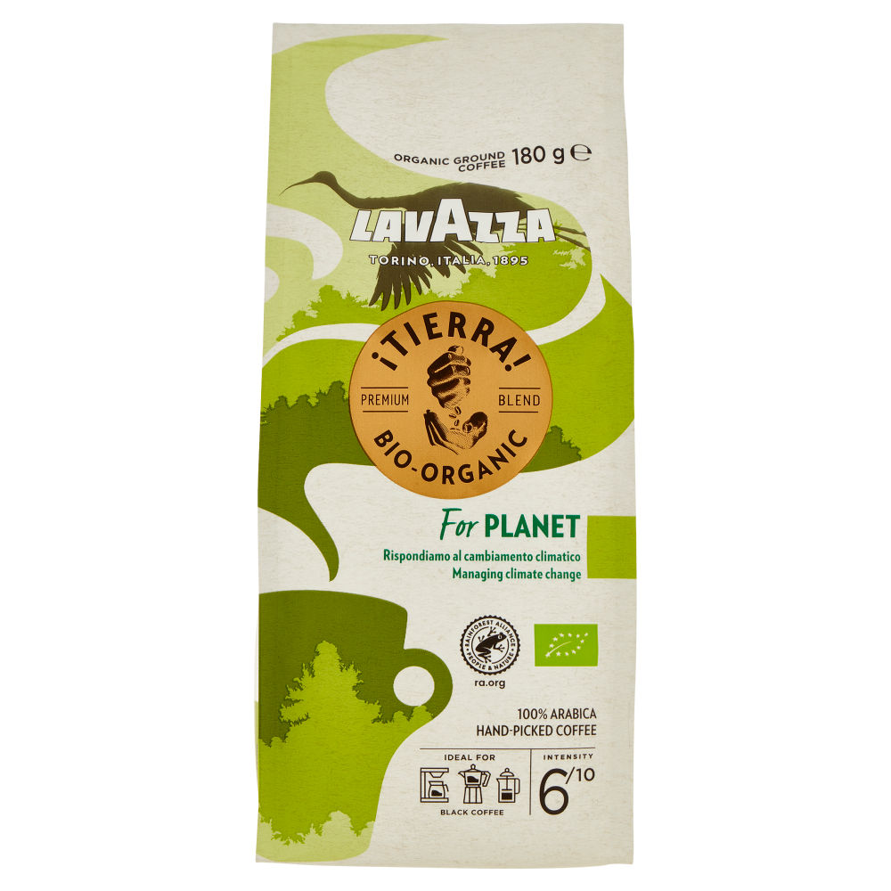 Lavazza ¡Tierra! Bio-Organic For Planet Caffè Macinato 180 g