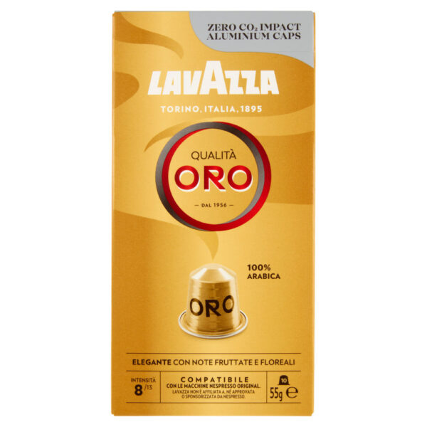 Lavazza Qualità Oro Compatibile con Nespresso Original 10 Capsule 55 g