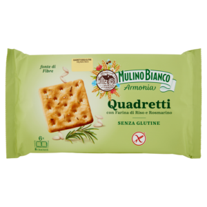 Mulino Bianco Armonia Cracker Senza Glutine Quadretti al Riso e Rosmarino 200g