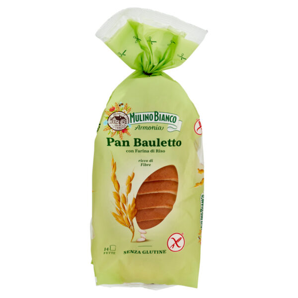 Mulino Bianco Armonia Pan Bauletto Senza Glutine Pane con Farina di Riso e Olio di Girasole 300g