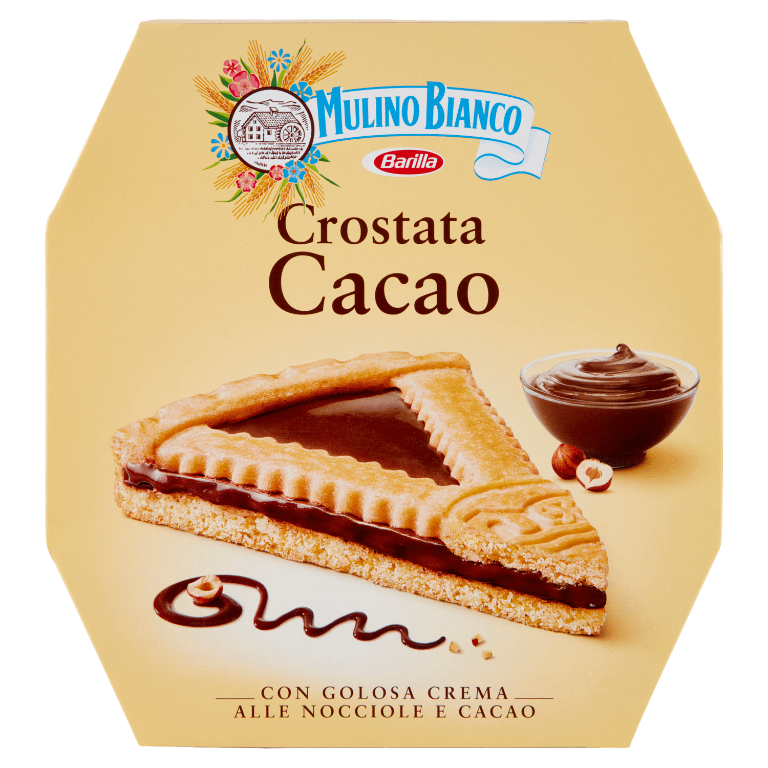Mulino Bianco Crostata Cacao Torta con Crema alle Nocciole e Cacao e Farina Sostenibile 440g