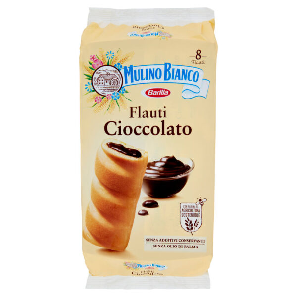 Mulino Bianco Flauti Cioccolato Merenda senza Additivi Conservanti 280g