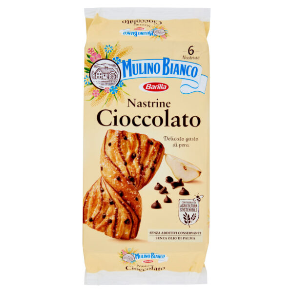 Mulino Bianco Nastrine Merenda Cioccolato Senza Additivi Conservanti 6 pezzi 240g