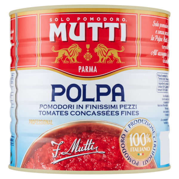 Mutti Polpa Pomodori in Finissimi Pezzi 2500 g