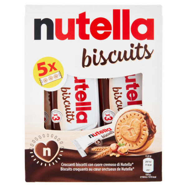 Nutella biscuits 5 confezioni da 3 pezzi 207 g