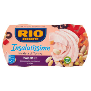 Rio mare Insalatissime Insalata di Tonno Fagioli con carote, peperoni e olive 2 x 160 g