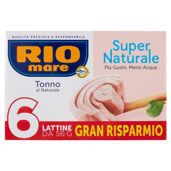 Rio mare Super Naturale Tonno al Naturale 6 x 56 g