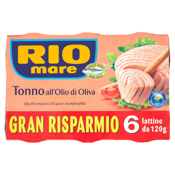 Rio Mare Tonno all'Olio di Oliva 6 x 120 g