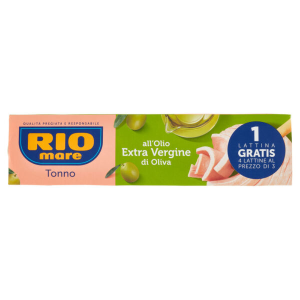 Rio mare Tonno all'Olio Extra Vergine di Oliva 4 x 80 g