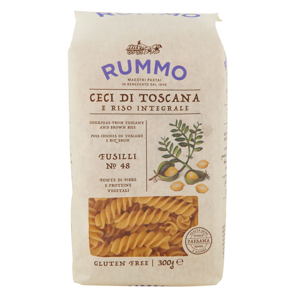Rummo Ceci di Toscana e Riso Integrale Fusilli N° 48 300 g