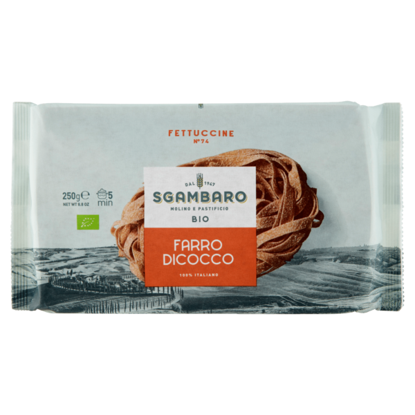 Sgambaro Bio Farro Dicocco Fettuccine N° 74 250 g