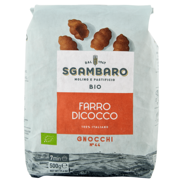 Sgambaro Bio Farro Dicocco Gnocchi N°44 500 g