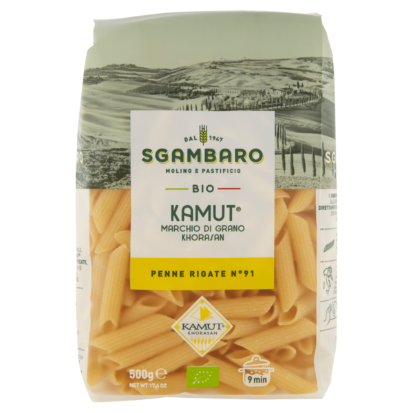 Sgambaro Bio Kamut Penne Rigate N° 91 500 g