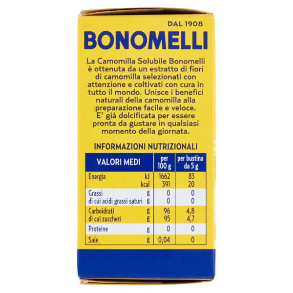 Bonomelli Estratto Zuccherato di Camomilla Solubile Classica 20 x 5 g - immagine 3