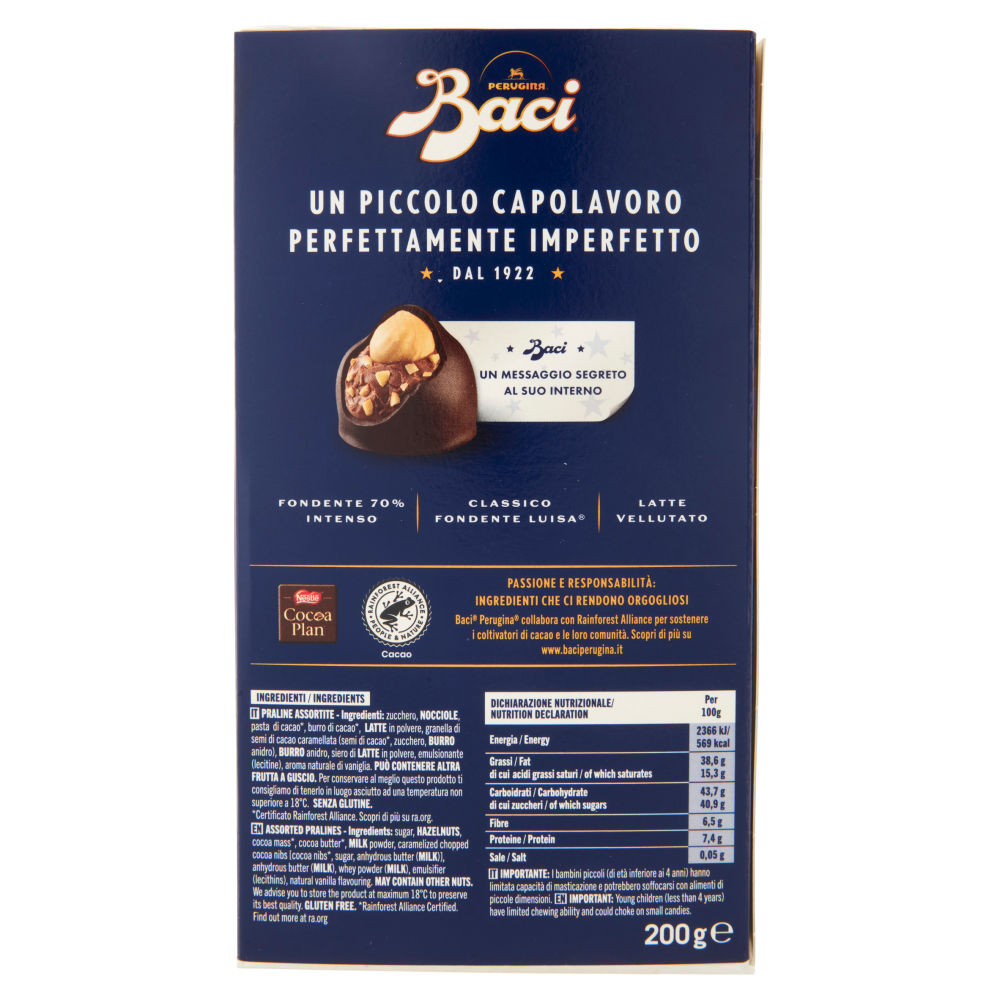 Baci Perugina Assortito Cioccolatini ripieni al Gianduia Scatola 200 g - immagine 2
