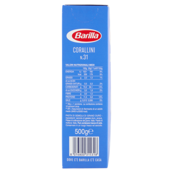 Barilla Pasta Corallini N° 31 500 g - immagine 2