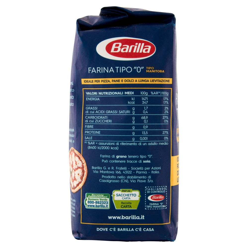 Barilla Farina Tipo "0" Tipo Manitoba 1000 g - immagine 3