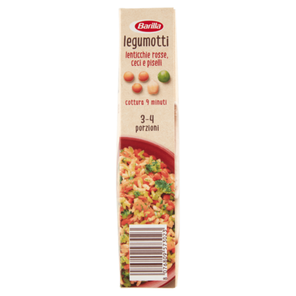 Barilla Legumotti Lenticchie Rosse, Ceci e Piselli in Chicchi 100% Farina di Legumi 300g - immagine 4