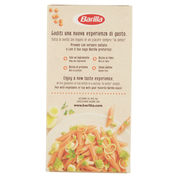 Barilla Pasta ai Legumi Lenticchie Rosse.13 100% farina di lenticchie rosse 250 g - immagine 2