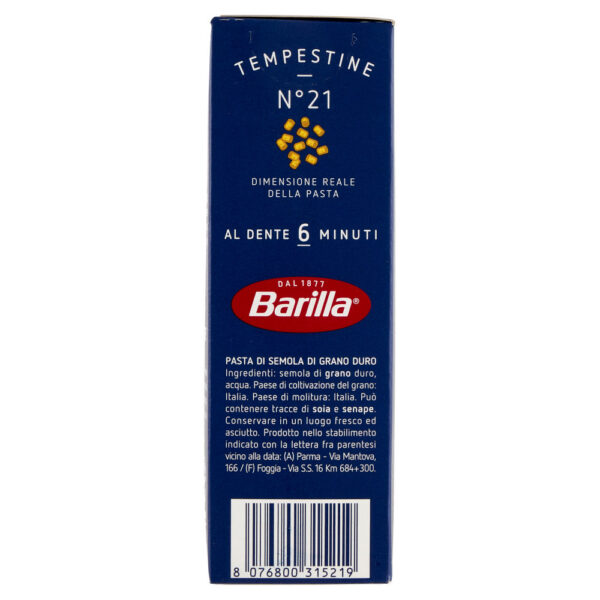 Barilla Pasta Tempestine n.21 100% Grano Italiano 500g - immagine 4