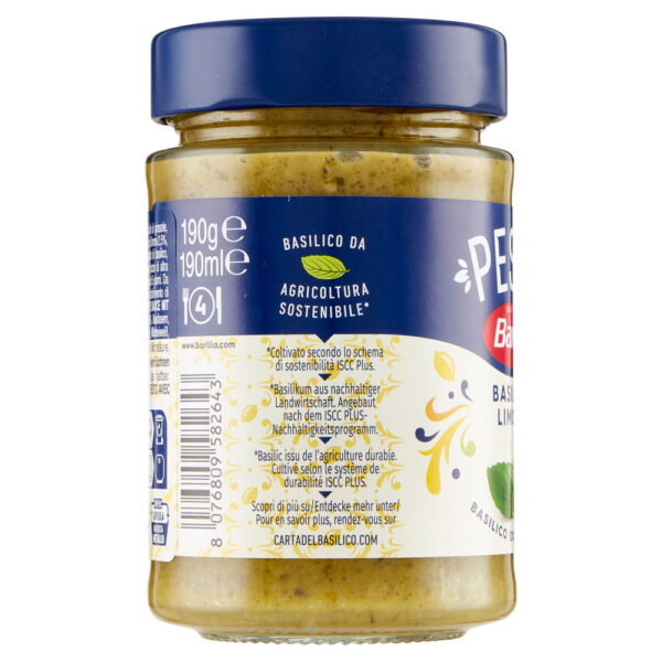 Barilla Pesto Basilico e Limone Condimento e Sugo per Pasta 190g - immagine 4