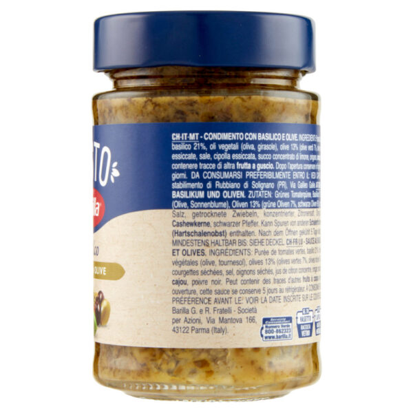 Barilla Pesto Rustico Basilico e Olive Pasta e Bruschetta 200 g - immagine 3