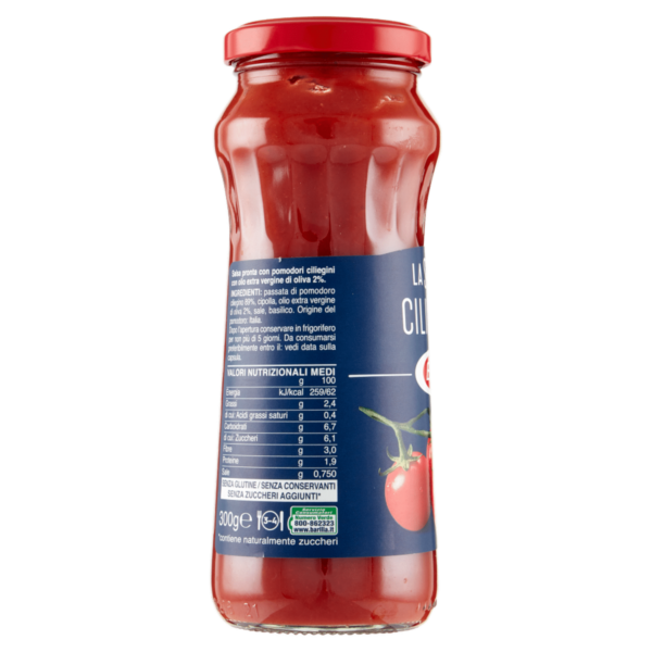 Barilla Salsa Pronta Ciliegini 100% ingredienti italiani 300g - immagine 3