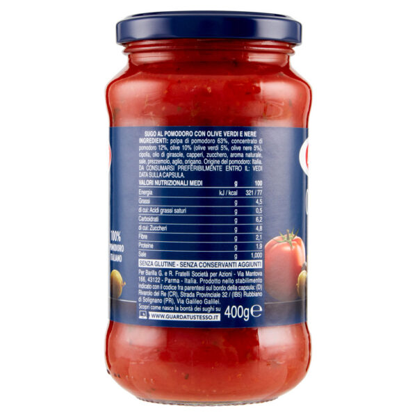 Barilla Sugo Olive 100% Pomodoro Italiano Condimento per Pasta 400 g - immagine 3