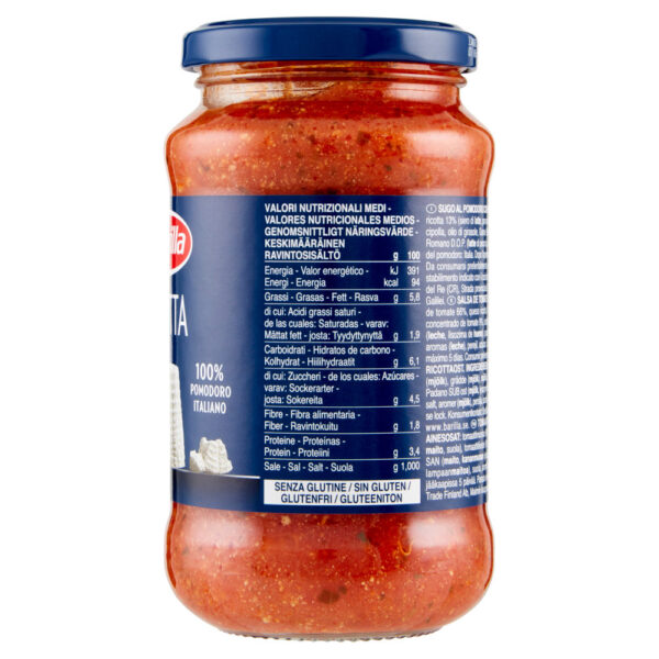 Barilla Sugo Ricotta 100% Pomodoro italiano Condimento per Pasta 400 g - immagine 3