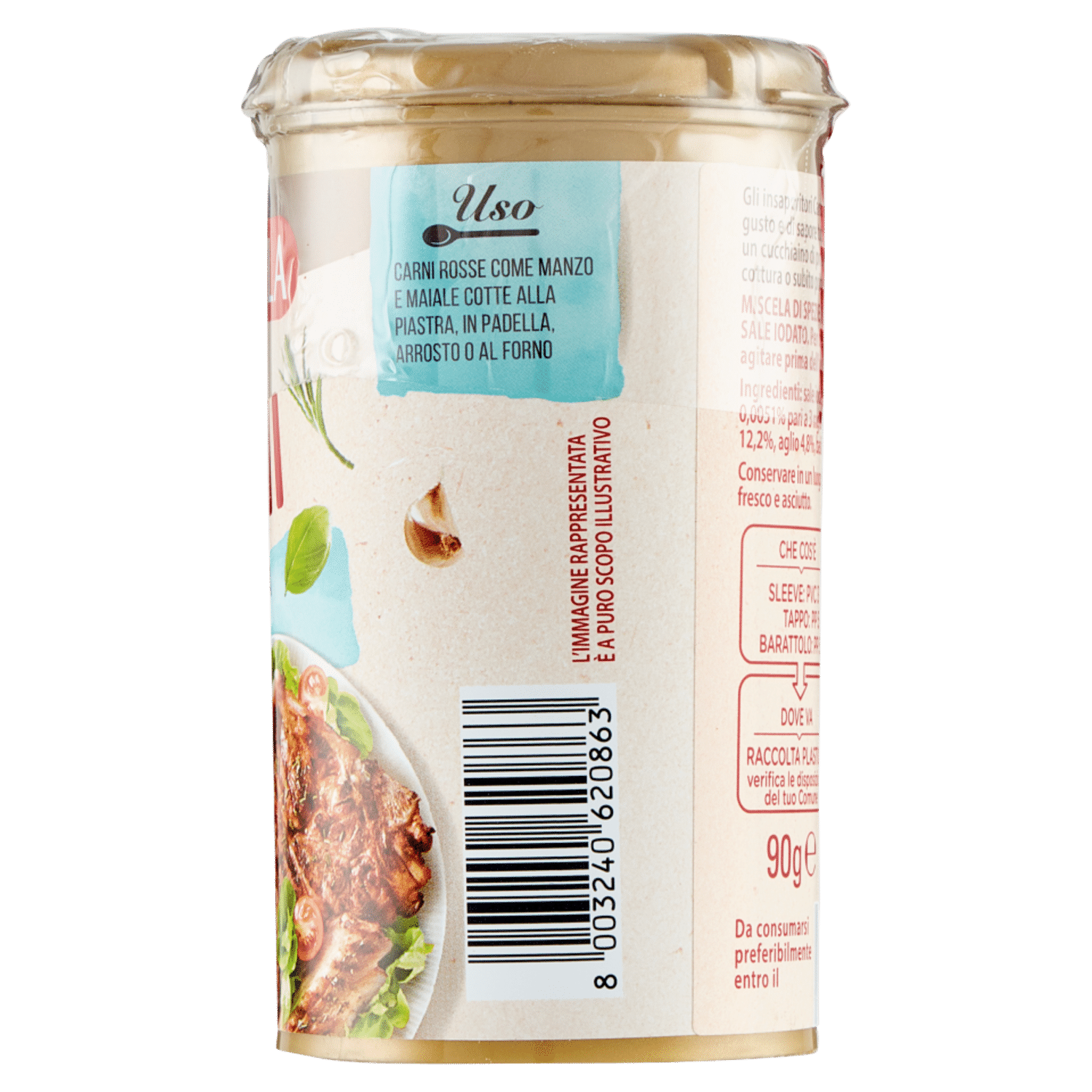 Cannamela Insaporitore per Carni Arrosto e alla Griglia 90 g - immagine 4