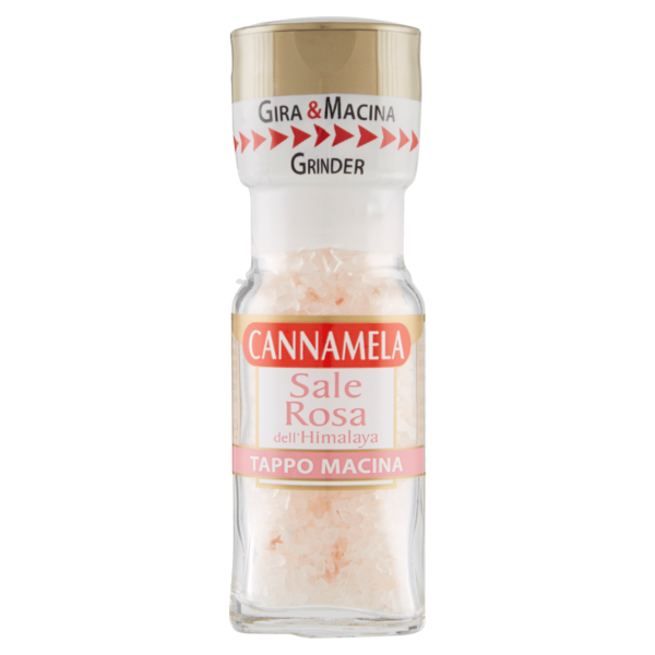 Cannamela Sale Rosa dell'Himalaya Tappo Macina 60 g