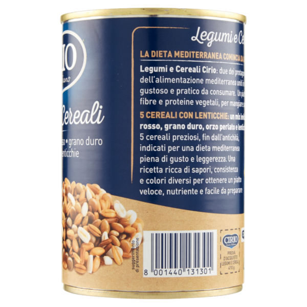 Cirio Legumi e Cereali 5 Cereali 410 g - immagine 3