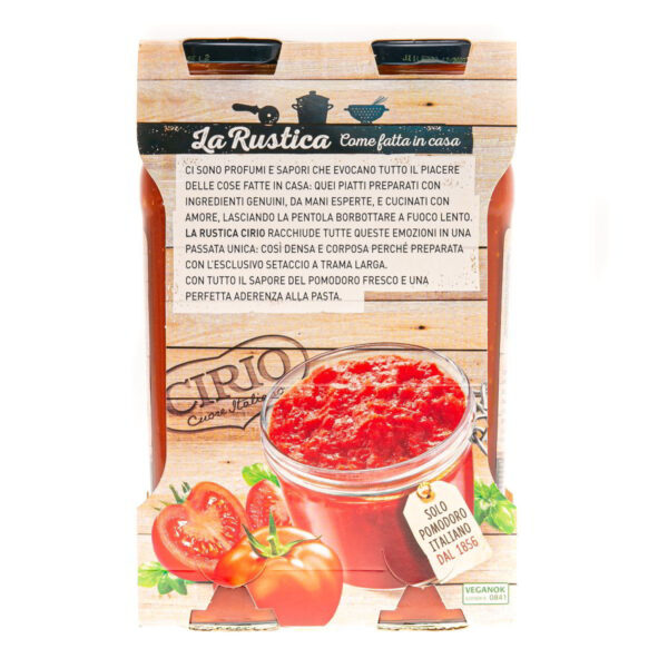 Cirio passata pomodoro rustica 680g x2 - immagine 2